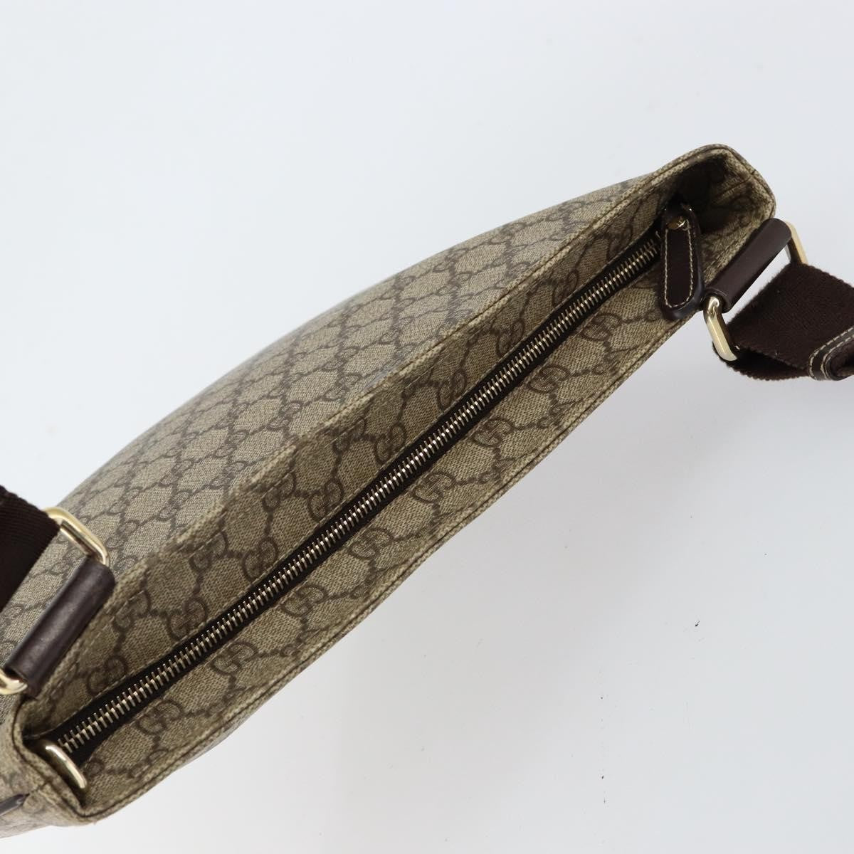 Gucci Flat Messenger Bag GG Canvas