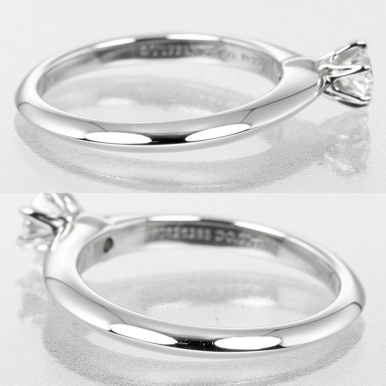 Tiffany & Co. Tiffany Setting Solitaire Ring Platinum with RBC Diamond I/VS1