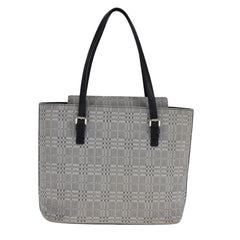 Burberry Nova Check Tote Canvas and Leather