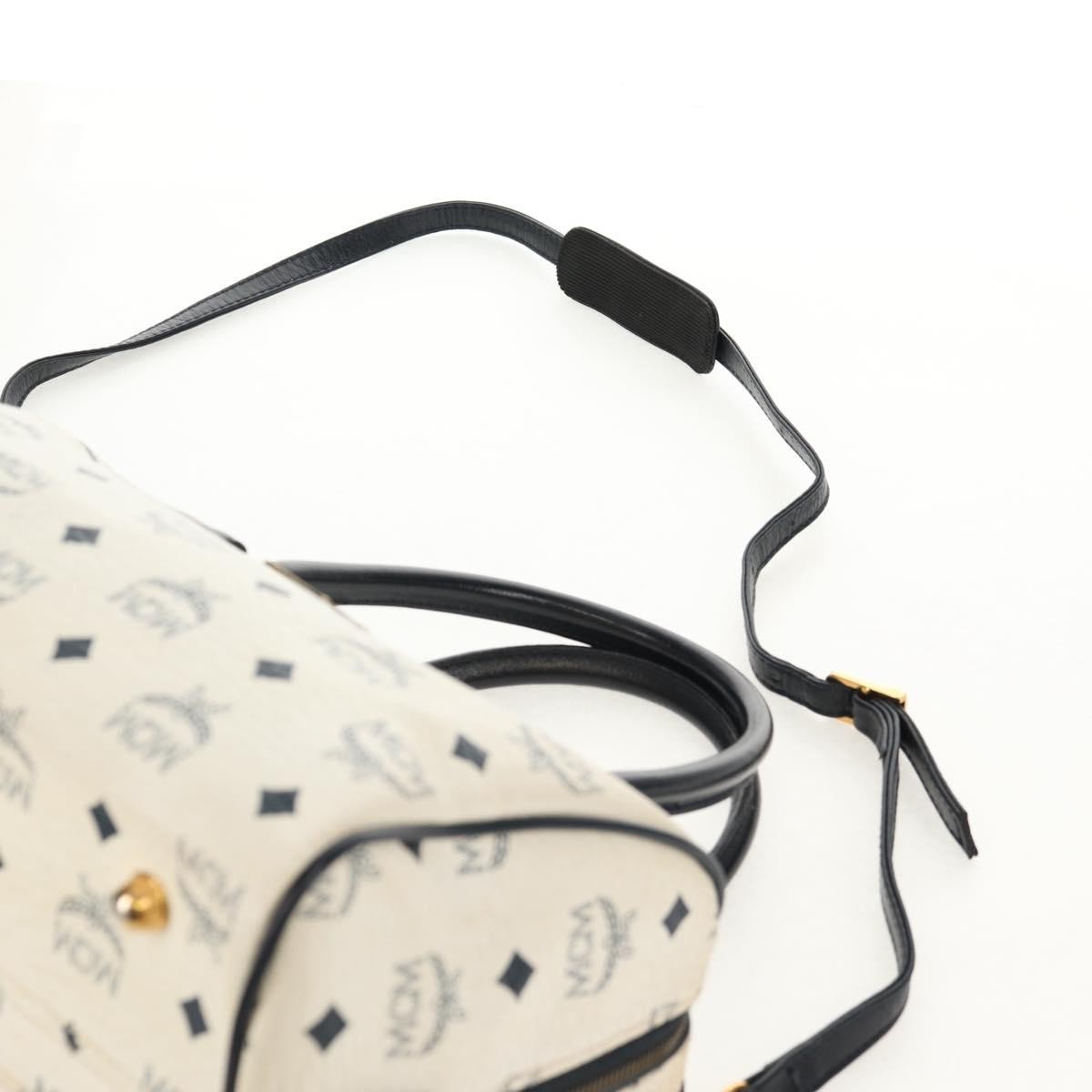 MCM Visetos Handbag Canvas and Leather