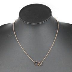 Cartier Love Interlocking Necklace 18K Rose Gold