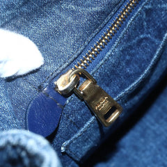Prada Canapa Open Tote Denim