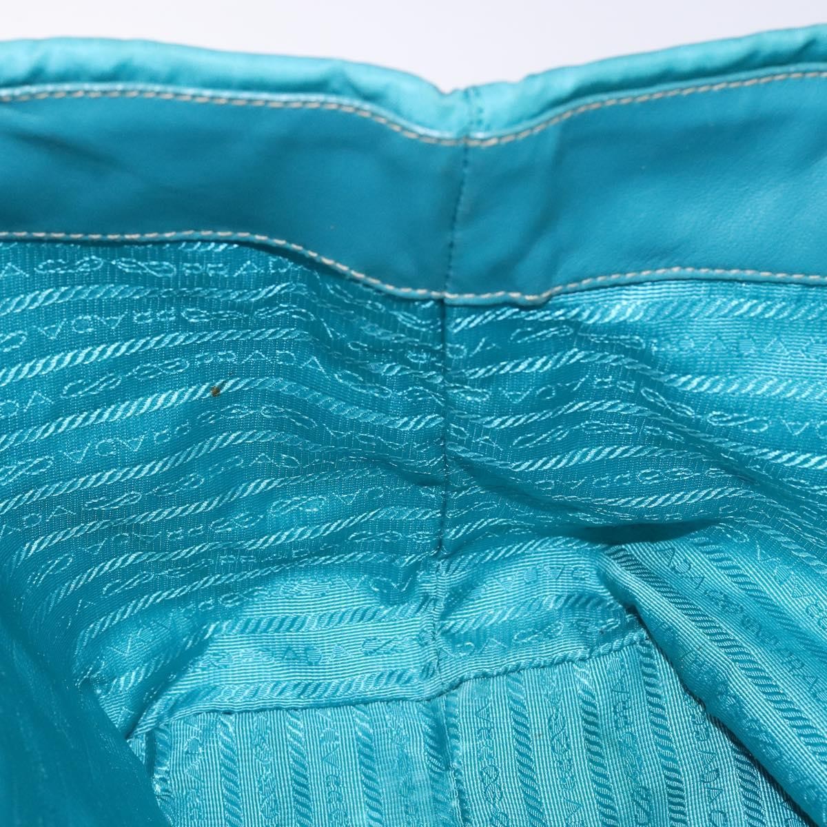 Prada Logo Bow Tote Tessuto with Leather