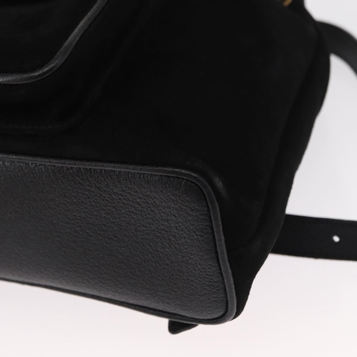 Gucci Vintage Bamboo Backpack Suede