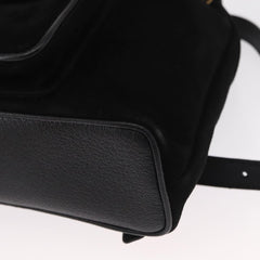 Gucci Vintage Bamboo Backpack Suede