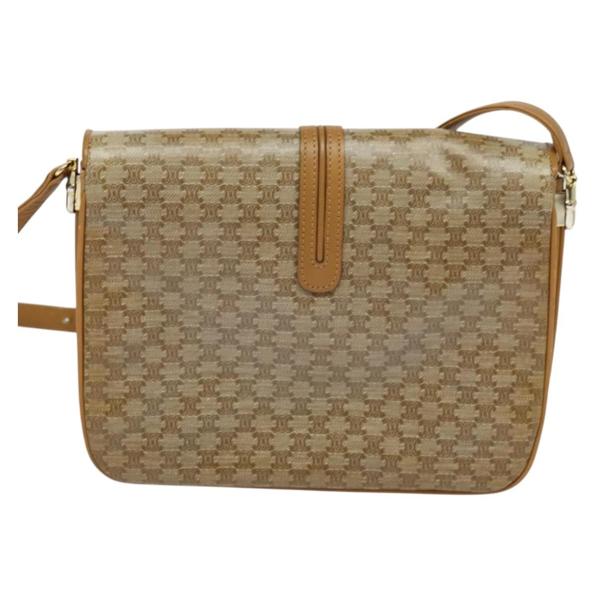 Celine Macadam Shoulder Bag PVC Leather