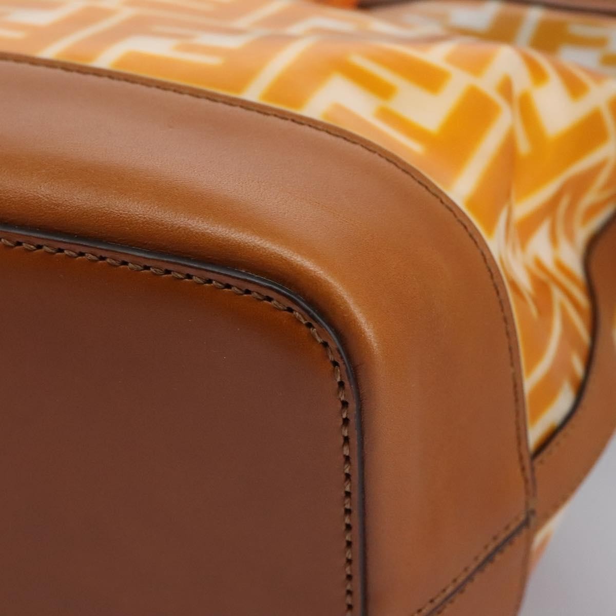 Fendi FF Logo Mon Tresor Bucket Bag Canvas