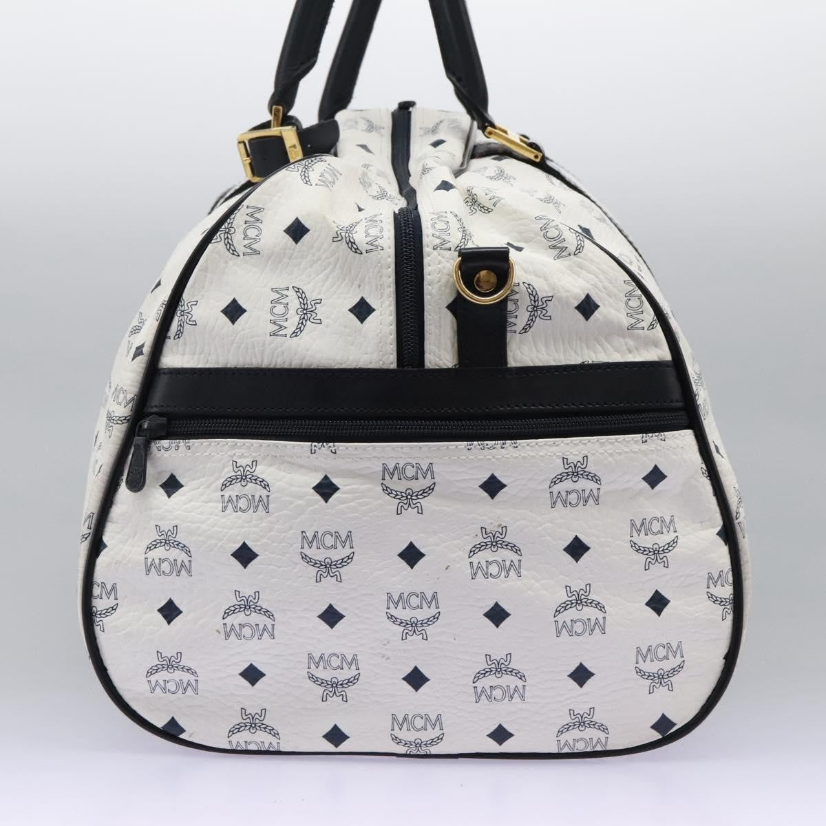 MCM Visetos Handbag Canvas and Leather