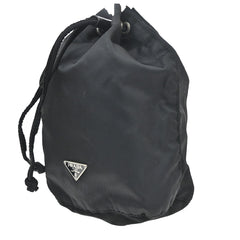 Prada Drawstring Wristlet Bucket Bag Tessuto