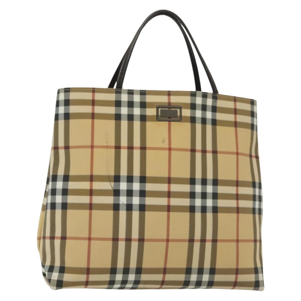 Burberry Nova Check Tote canvas check pattern