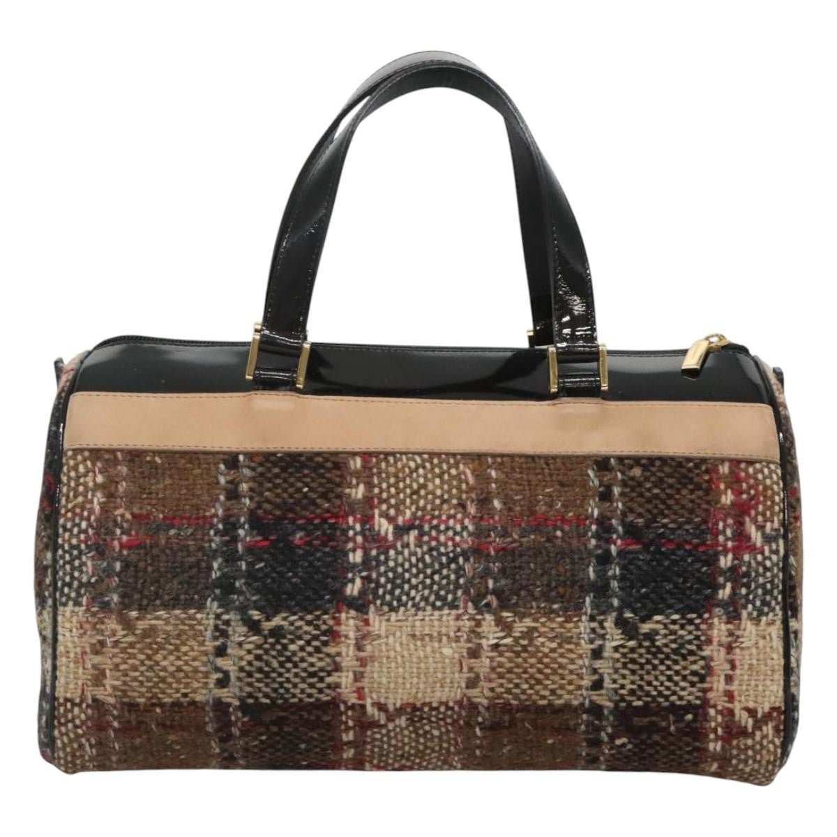 Burberry Nova Check Handbag Wool