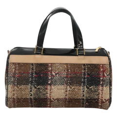 Burberry Nova Check Handbag Wool