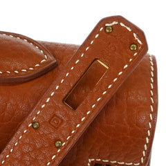 Hermes Kelly Handbag Brown Togo with Palladium Hardware