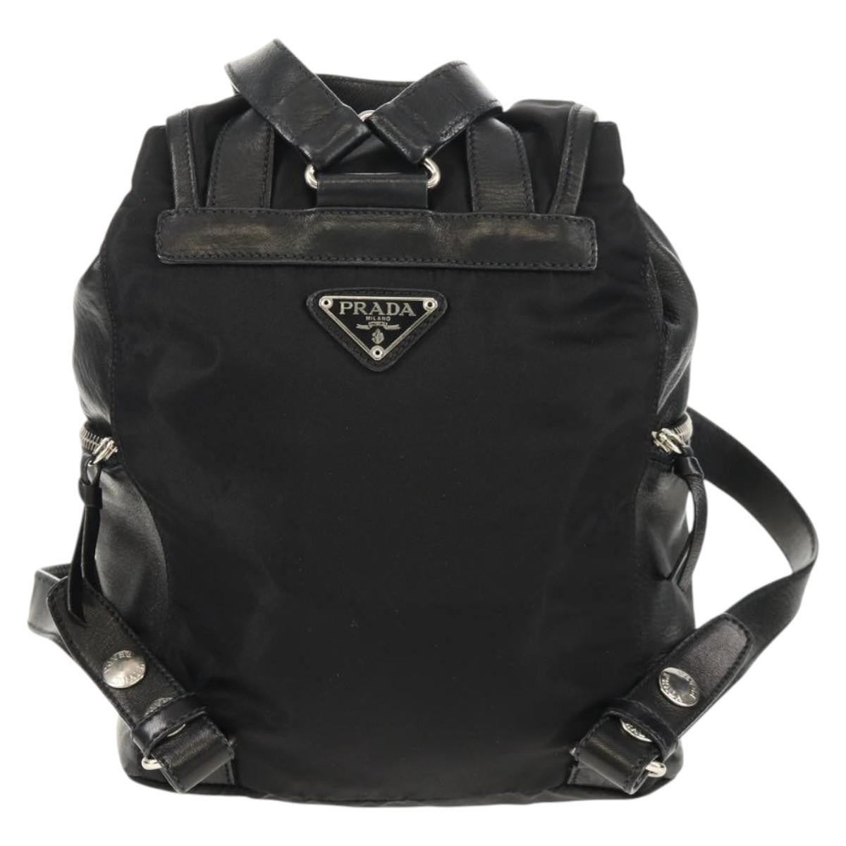 Prada Buckle Backpack Quilted Tessuto