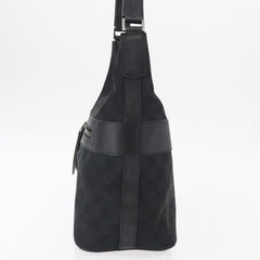 Gucci Vintage Shoulder Bag GG Canvas and Leather