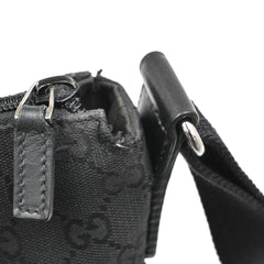 Gucci Zip Messenger Bag GG Canvas with Perforated Leather