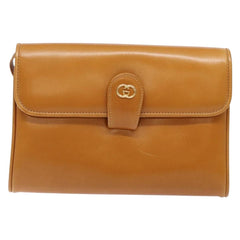 Gucci Vintage Flap Crossbody Bag Leather