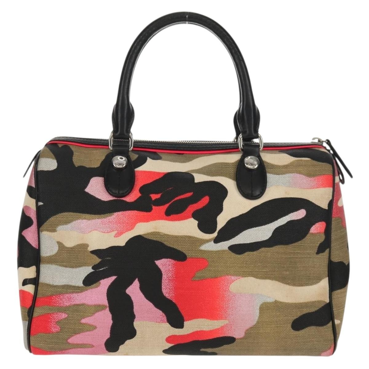 Christian Dior Polochon Satchel Limited Edition Anselm Reyle Camouflage Canvas