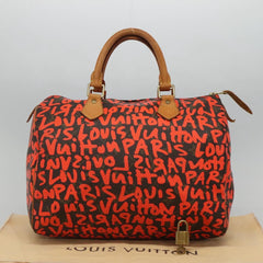 Louis Vuitton Speedy Handbag Limited Edition Monogram Graffiti