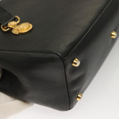 Versace Vintage Flap Shoulder Bag Leather