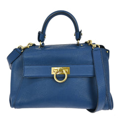 Salvatore Ferragamo Sofia Satchel Leather