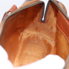 MCM Visetos Handbag Canvas and Leather