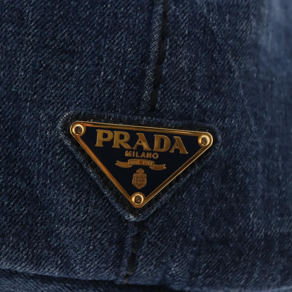 Prada Canapa Convertible Tote Denim