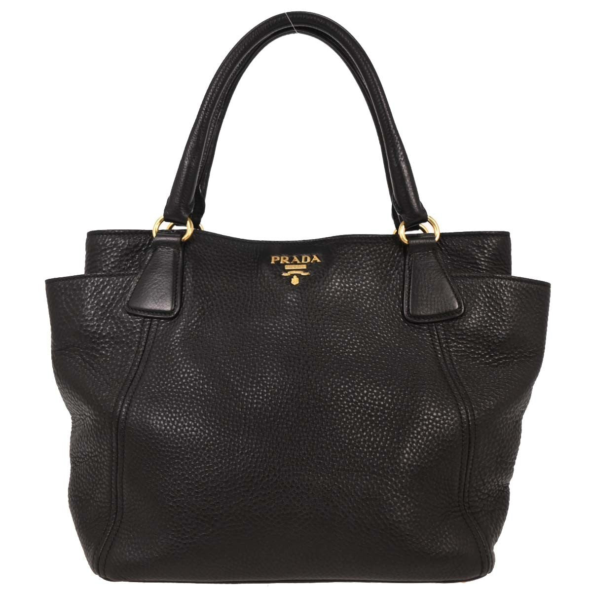 Prada Side Pocket Convertible Tote Vitello Daino