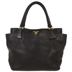 Prada Side Pocket Convertible Tote Vitello Daino
