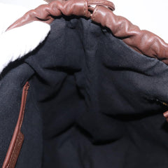 Burberry Big Crush Tote Leather and House Check Canvas