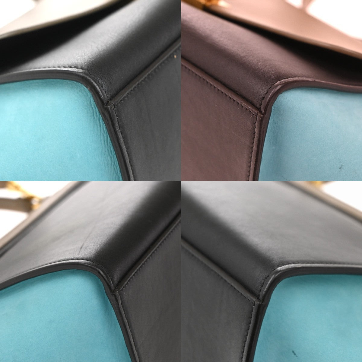 Celine Tricolor Trapeze Bag Leather