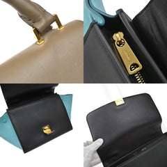 Celine Tricolor Trapeze Bag Leather