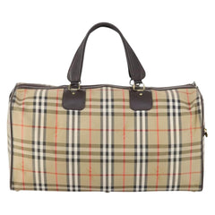 Burberry Vintage Duffle Bag Haymarket Canvas