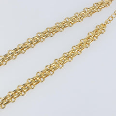 Christian Dior Vintage CD Clasp Chain Necklace Metal