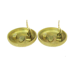 Chanel CC Round Earrings Metal