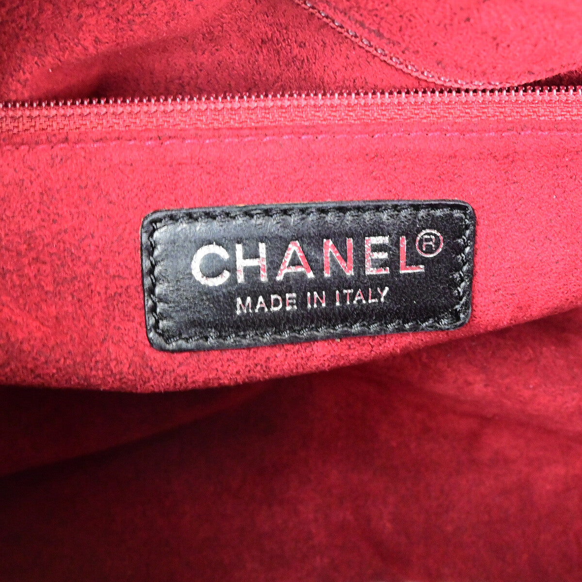 Chanel Chocolate Bar CC Zip Tote Quilted Patent
