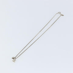 Chanel CC and Heart Pendant Necklace Metal