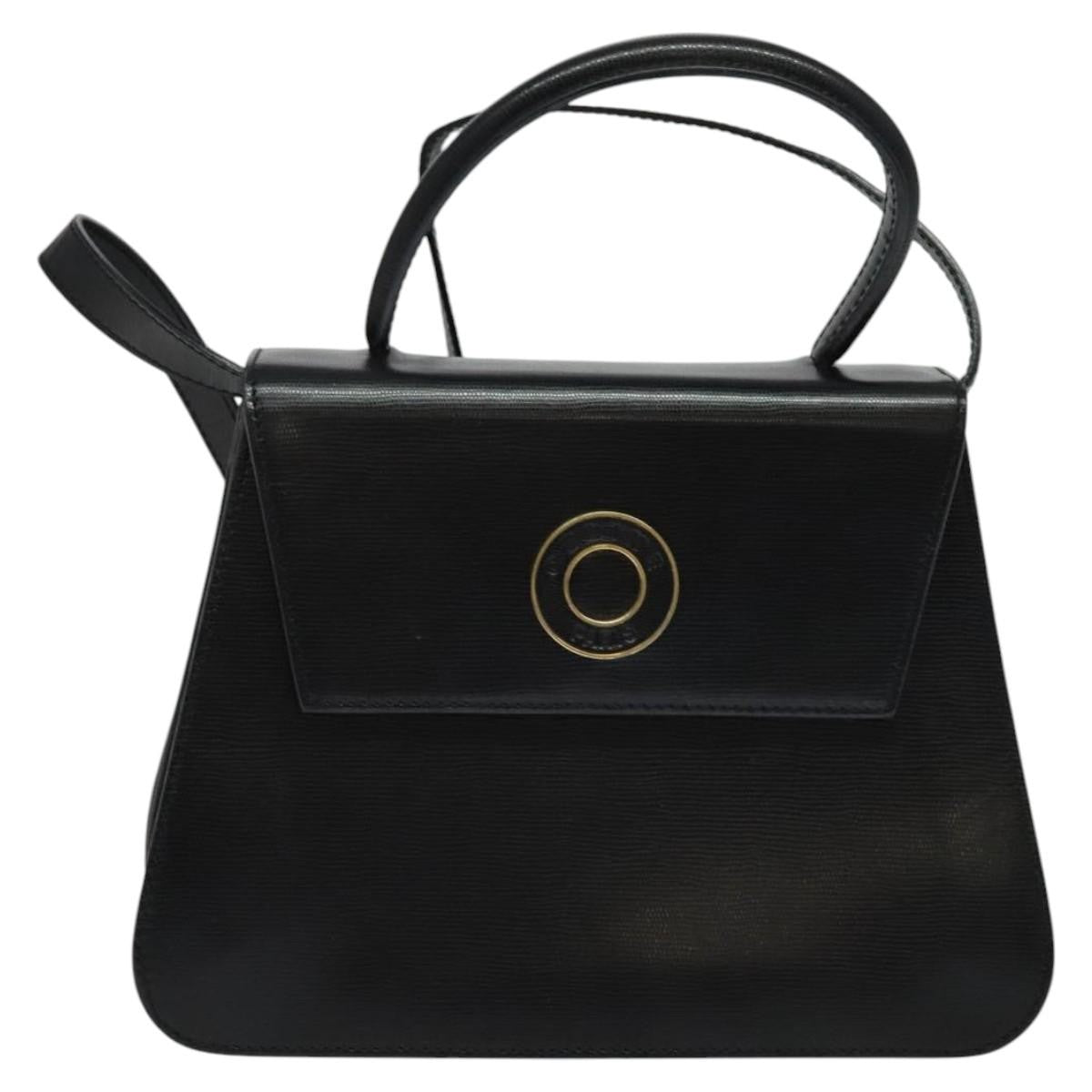 Celine Circle Logo Handbag Leather