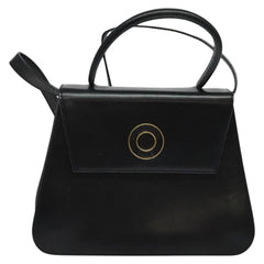 Celine Circle Logo Handbag Leather