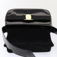 Salvatore Ferragamo Vala Shoulder Bag Patent Leather