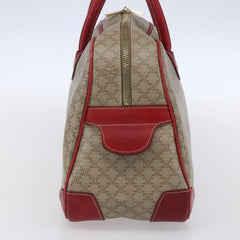 Celine Vintage Macadam Handbag Canvas and Leather