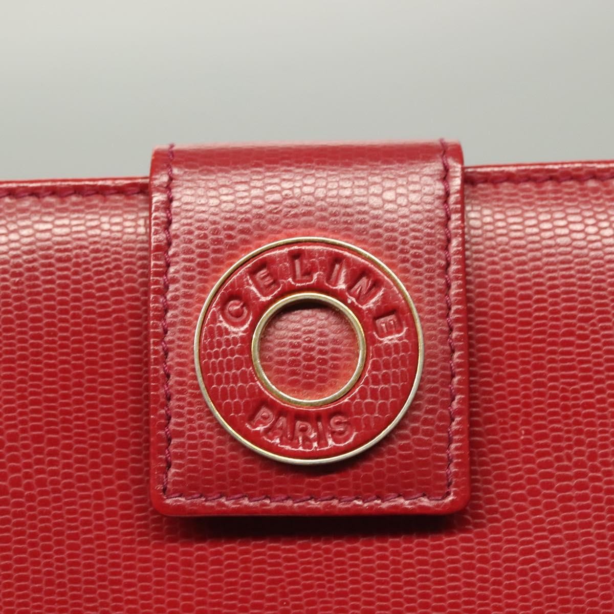 Celine Circle Logo Compact Wallet Leather