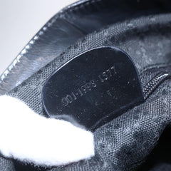 Gucci Vintage Bamboo Handle Open Hobo Nylon