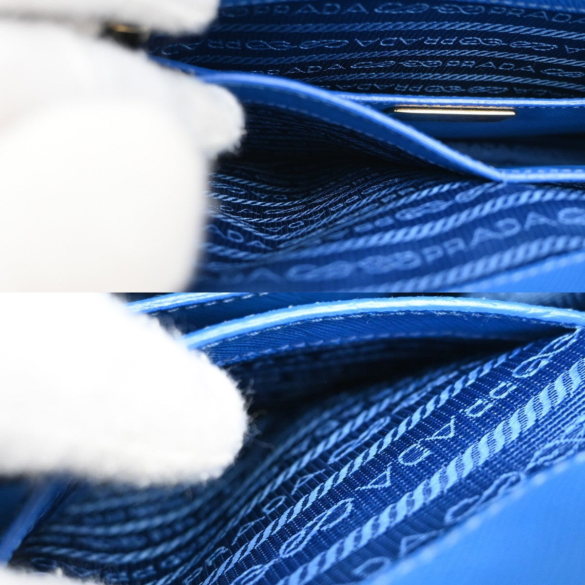 Prada Double Zip Tote Leather