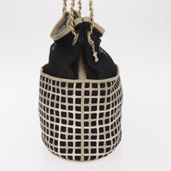 Chanel Chain Bucket Bag Mesh and Leather