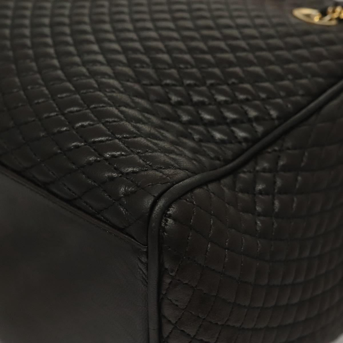 Bally Vintage Chain Shoulder Bag Quilted Leather