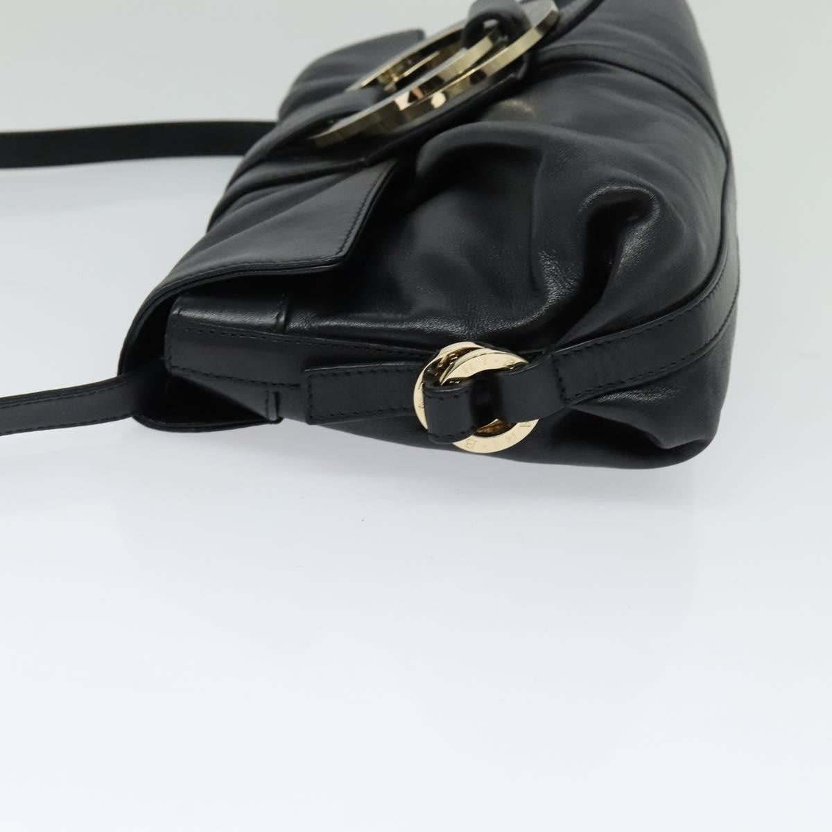 Bvlgari Chandra Flap Shoulder Bag Leather