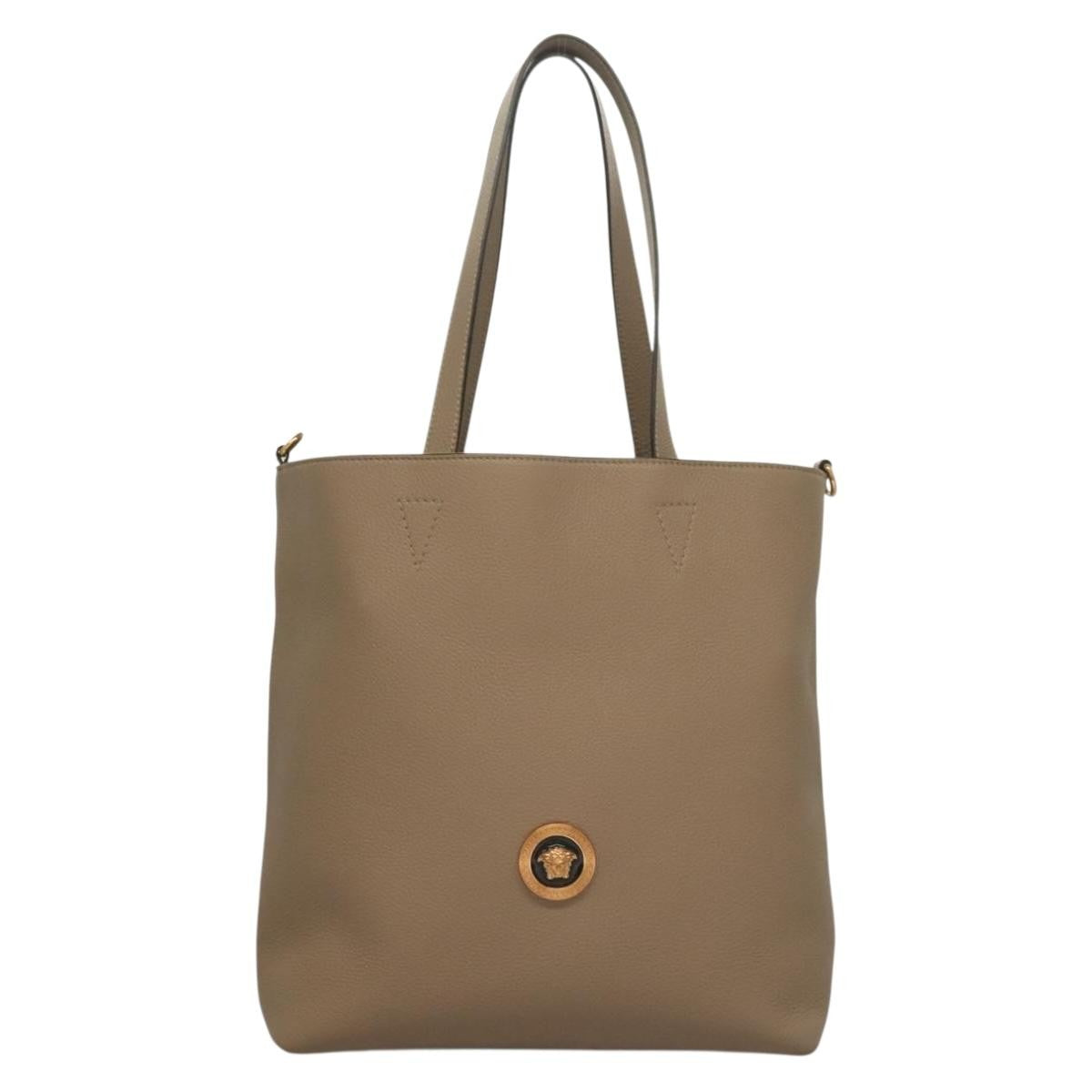 Versace La Medusa Tote Embossed Canvas