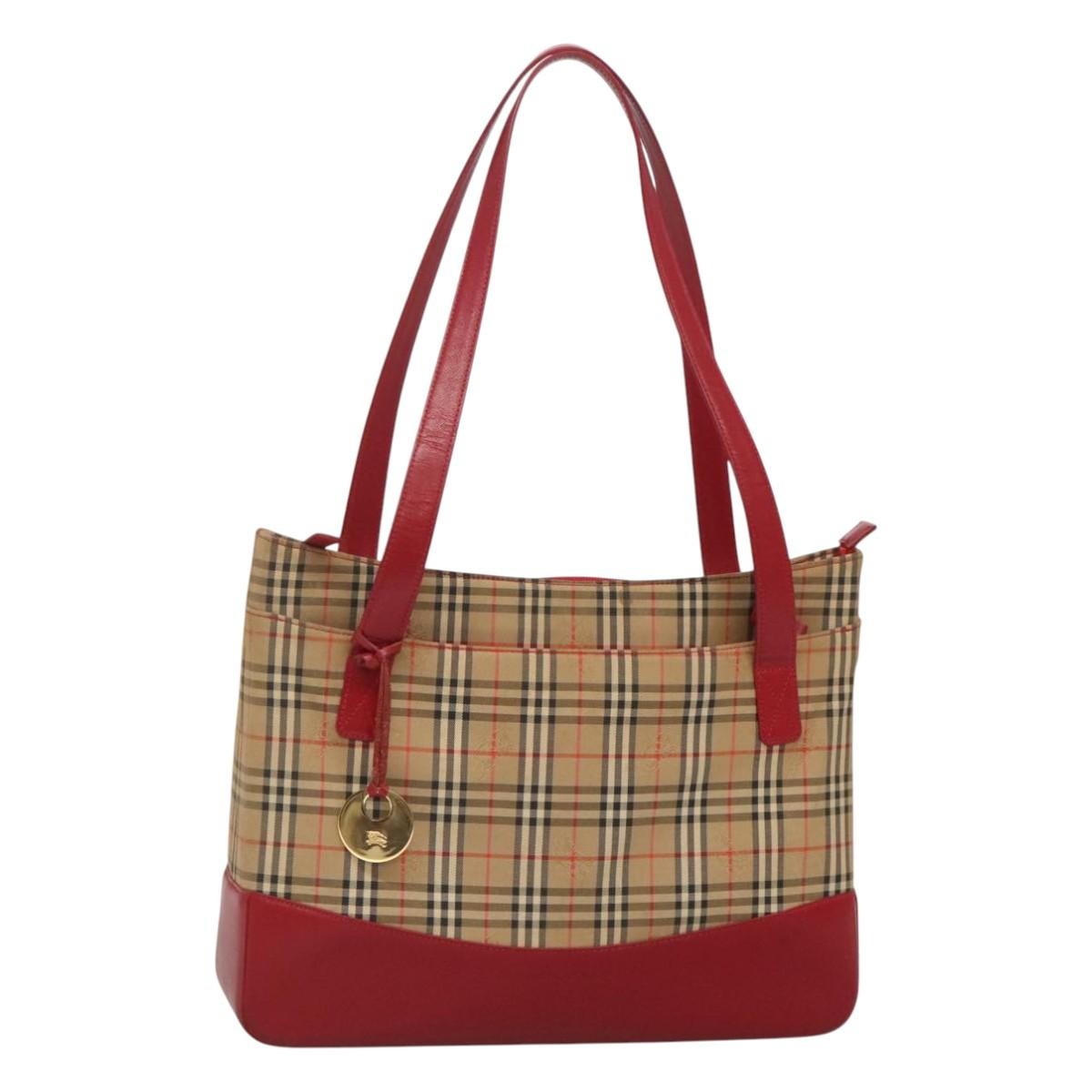 Burberry Nova Check Tote canvas check pattern