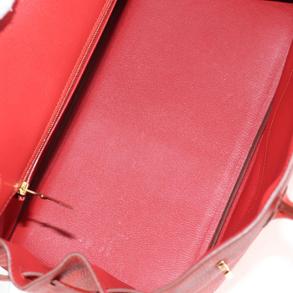Hermes Birkin Handbag Red Togo with Gold Hardware